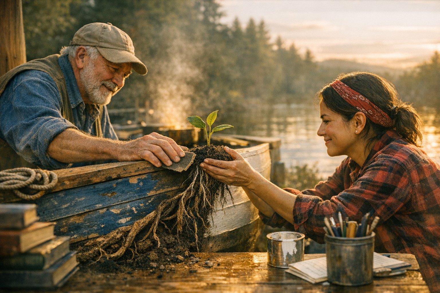 Passing roots and growth forward between generations