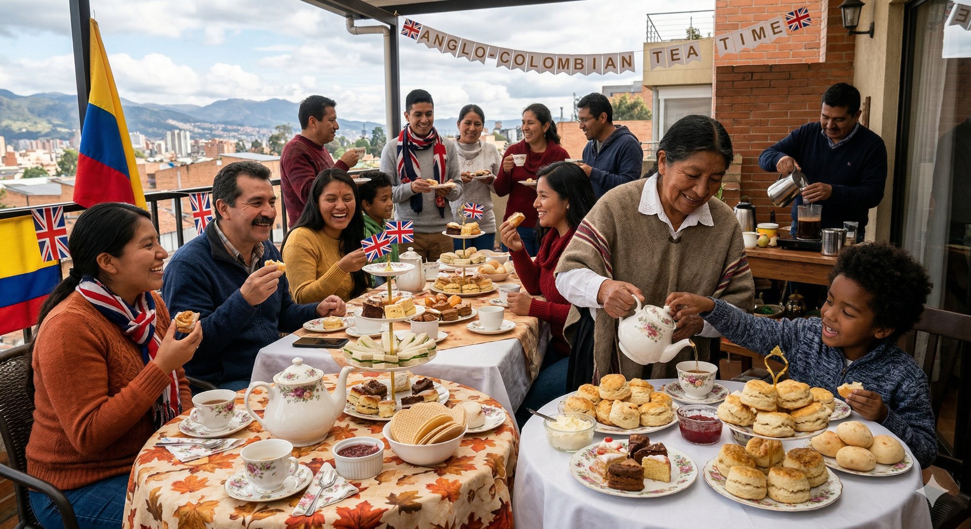 Anglo-Colombian cultural tea time